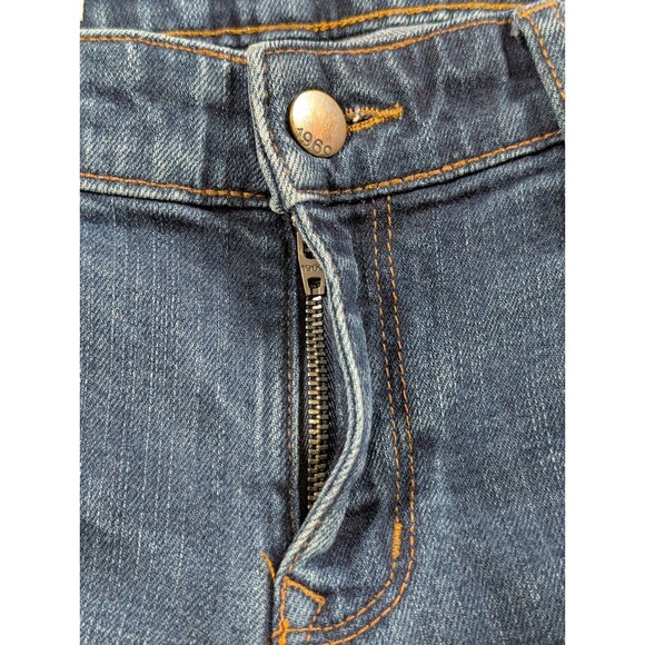 Gap 1969 Always Skinny Jeans Womens 30R Distressed Stretch Ripped Blue Denim - Picture 5 of 12